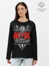 Лонгслив женский. Хлопок / AC/DC