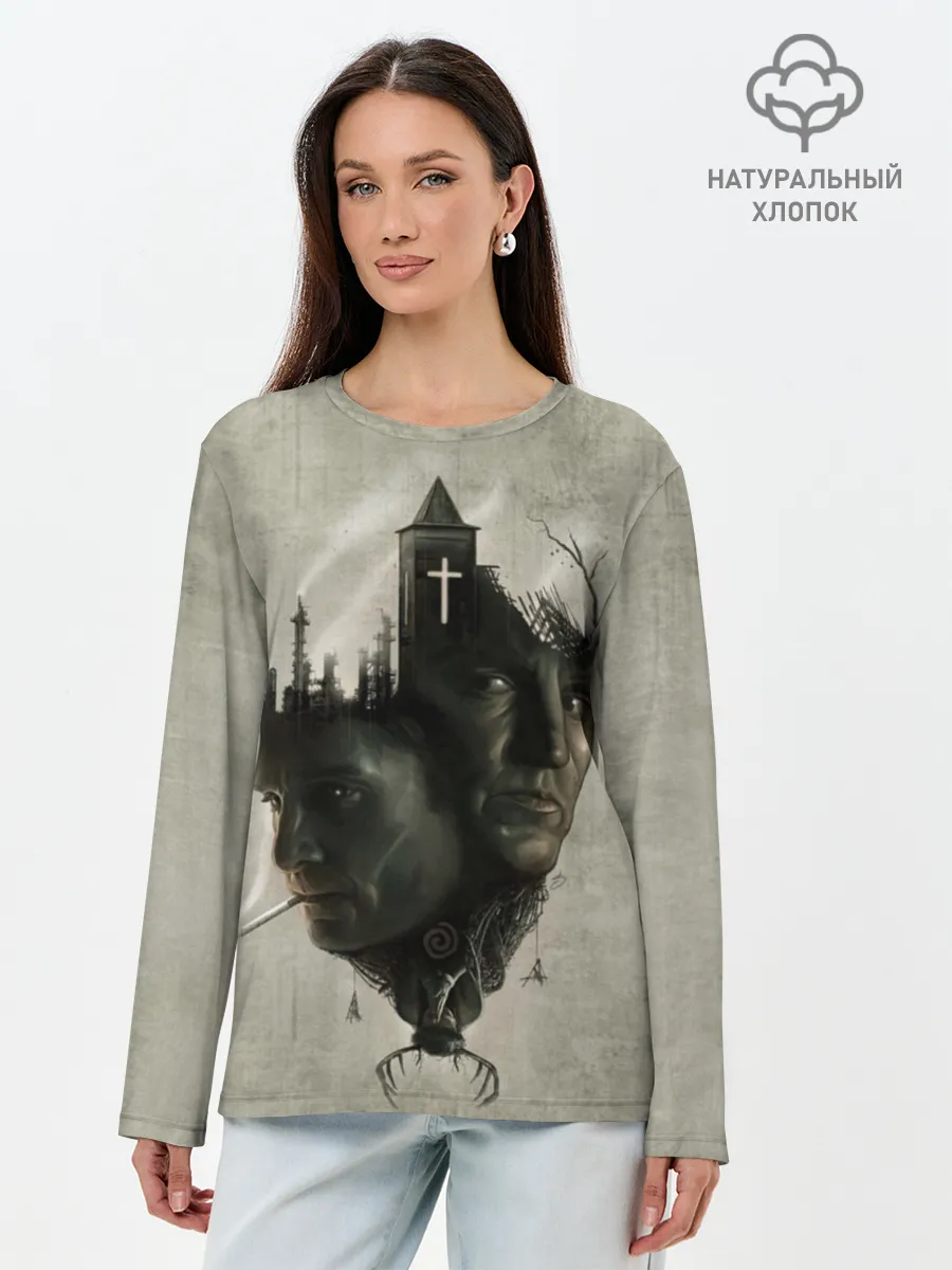 Лонгслив женский. Хлопок / True Detective