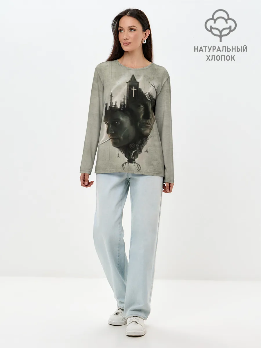 Лонгслив женский. Хлопок / True Detective