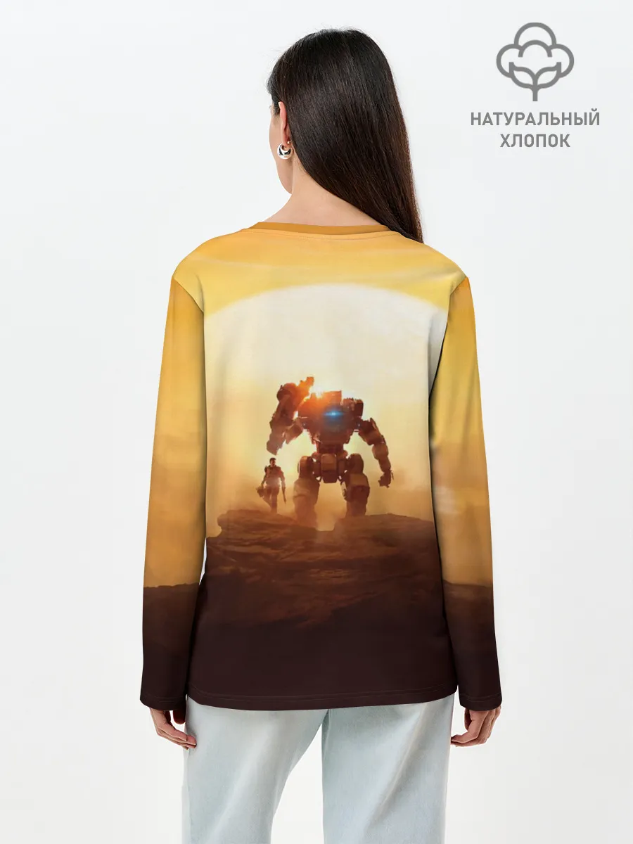 Лонгслив женский. Хлопок / Titanfall