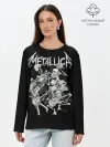 Лонгслив женский. Хлопок / Metallica