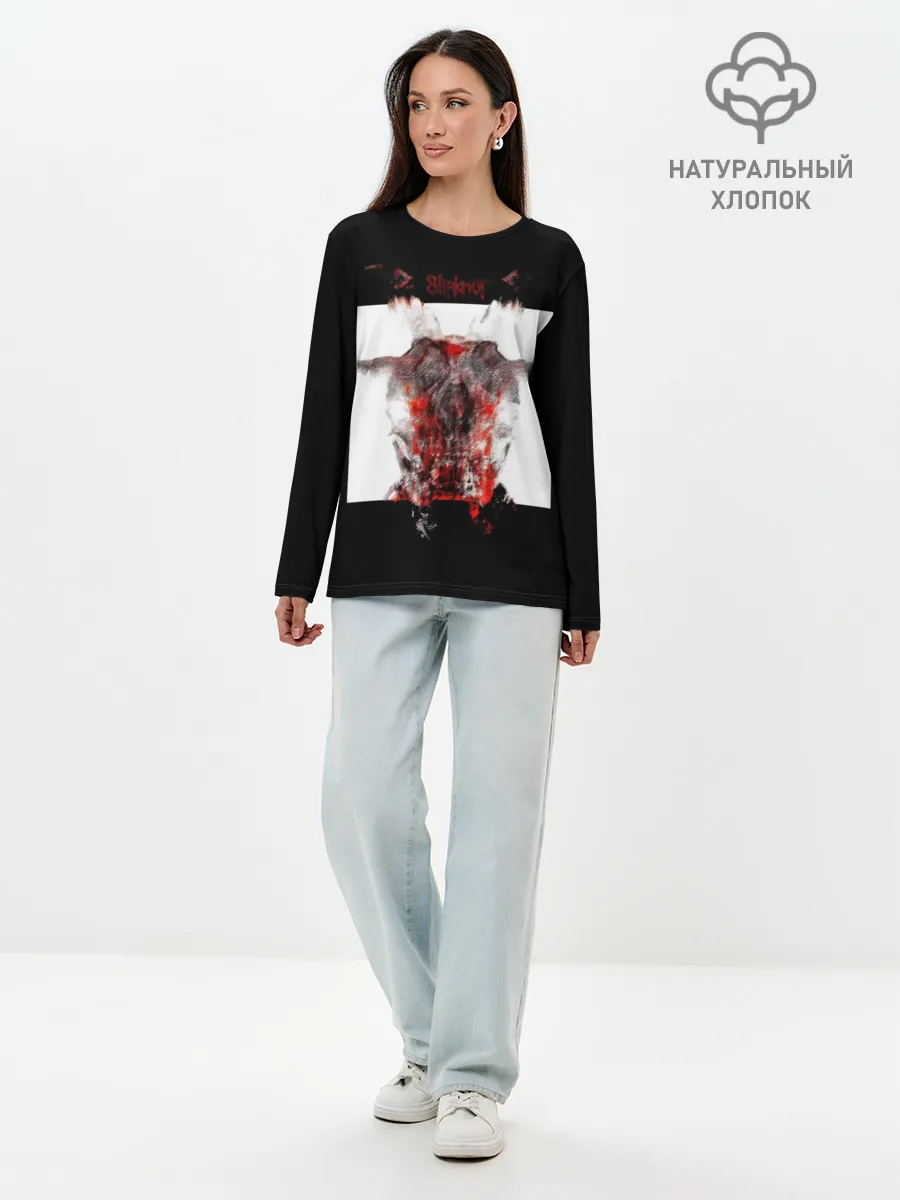 Лонгслив женский. Хлопок / Slipknot All Out Life