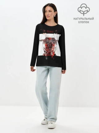 Лонгслив женский. Хлопок / Slipknot All Out Life