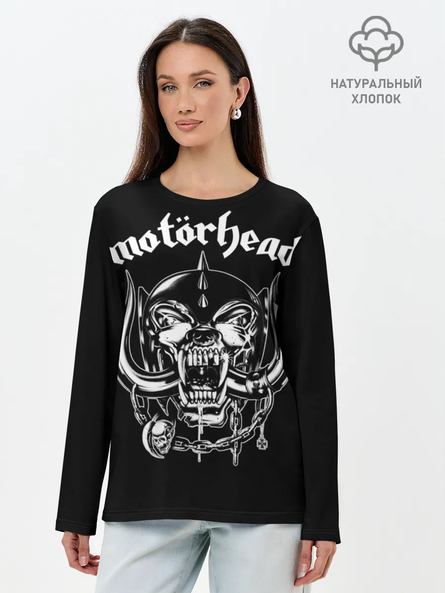 Лонгслив женский. Хлопок / Motorhead