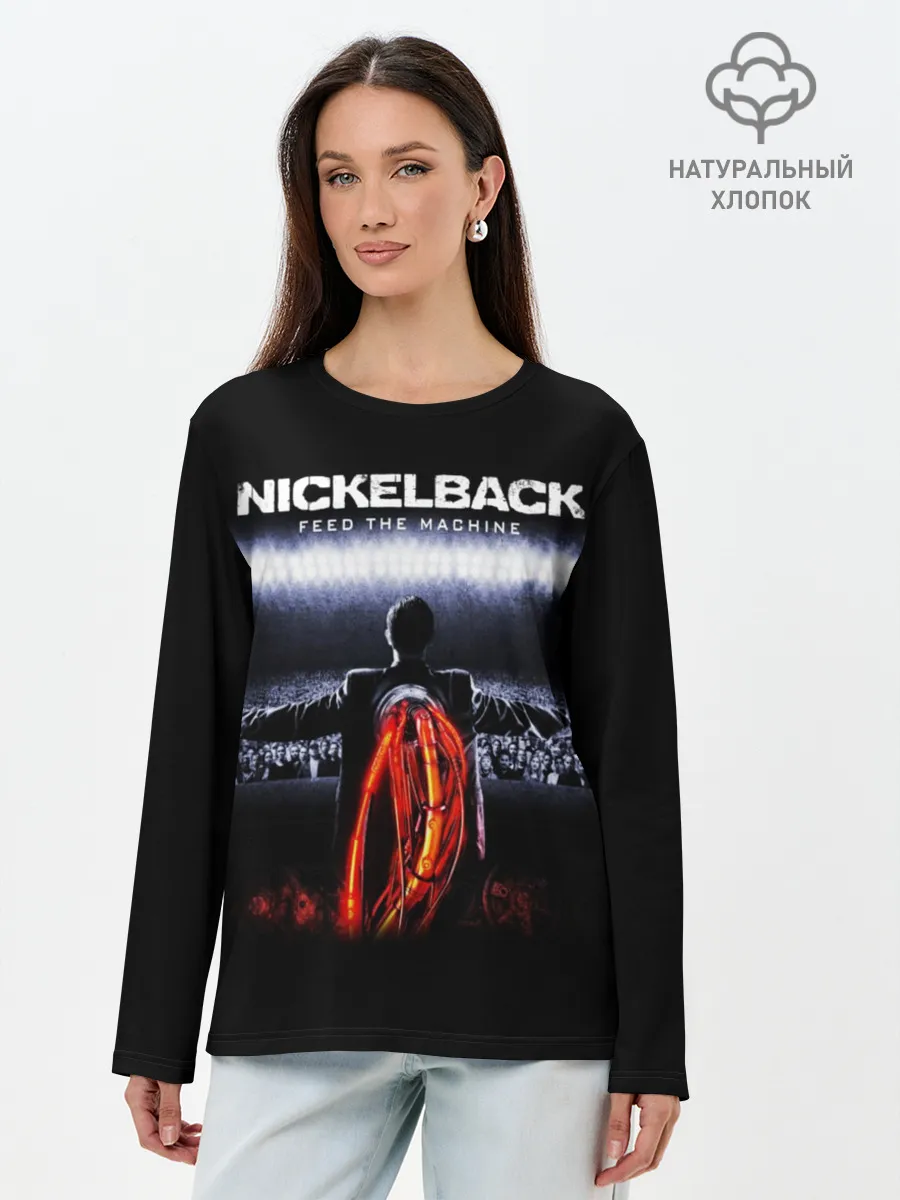 Лонгслив женский. Хлопок / Nickelback