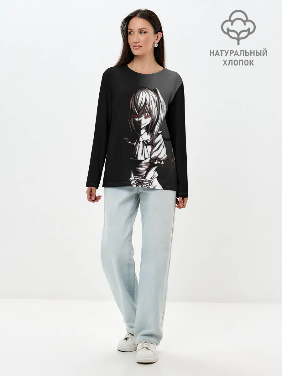 Лонгслив женский. Хлопок / Touhou - Flandre Scarlet