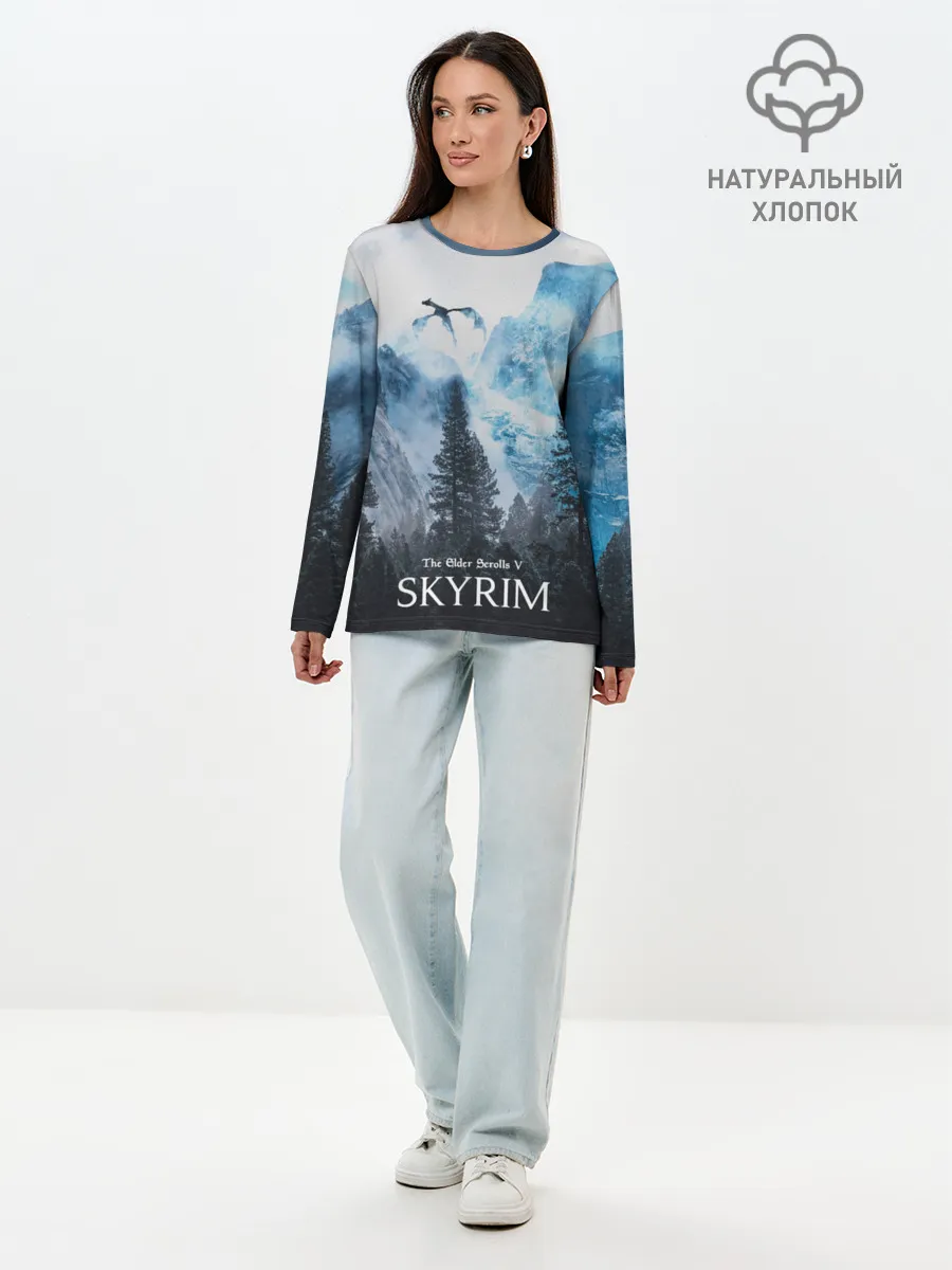 Лонгслив женский. Хлопок / Skyrim