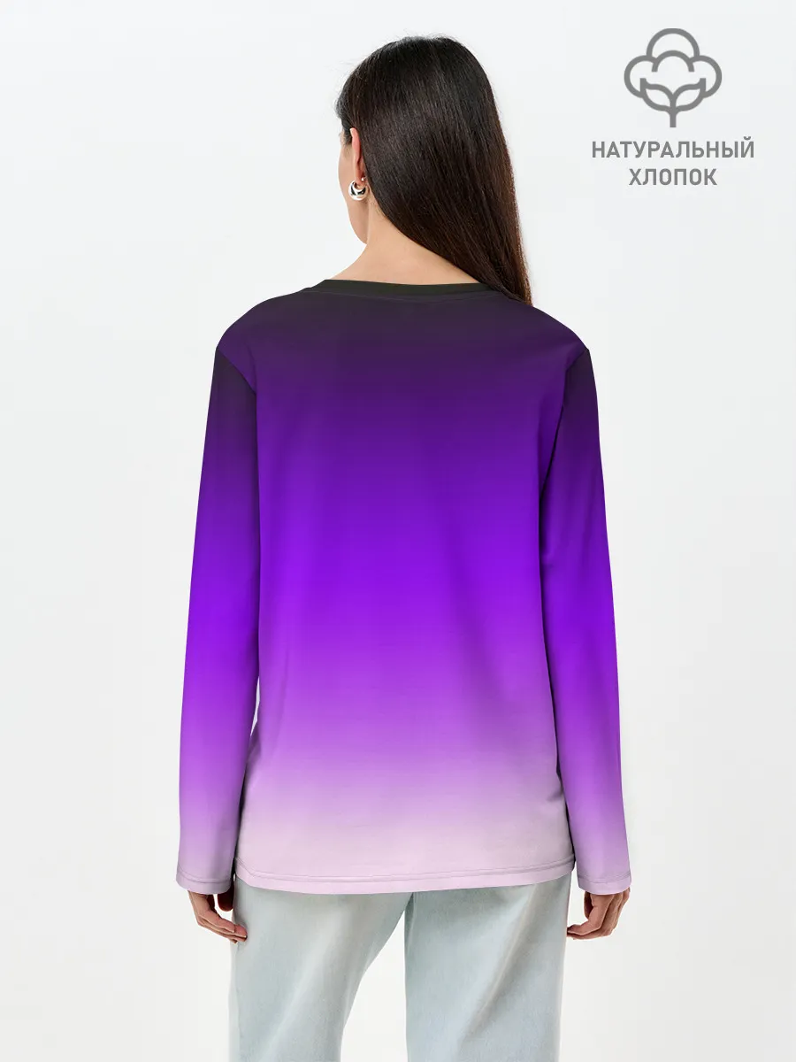 Лонгслив женский. Хлопок / Twitch