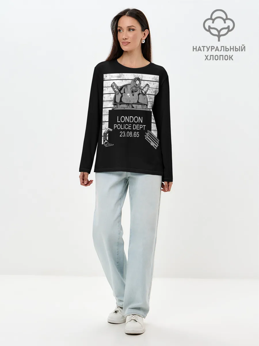 Лонгслив женский. Хлопок / Доктор Кто. Далек