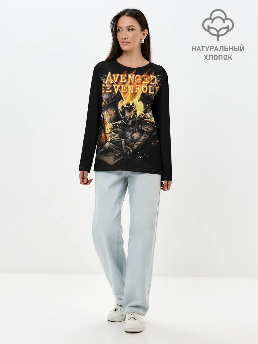 Лонгслив женский. Хлопок / Avenged Sevenfold