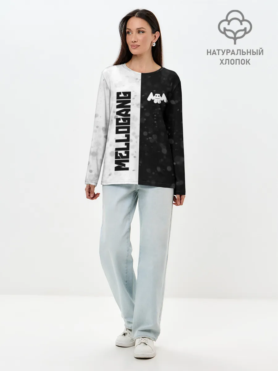 Лонгслив женский. Хлопок / MELLOGANG