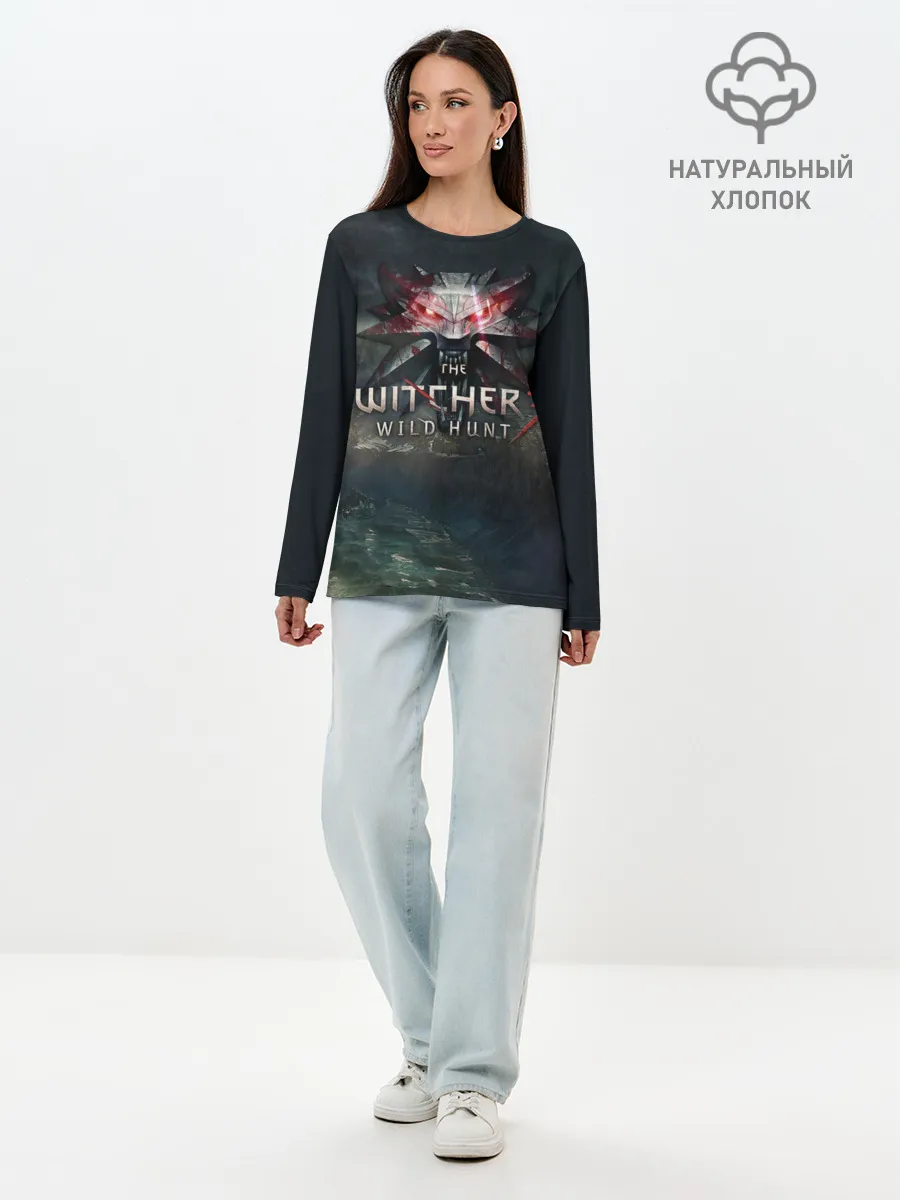 Лонгслив женский. Хлопок / The Witcher 3: Wild Hunt