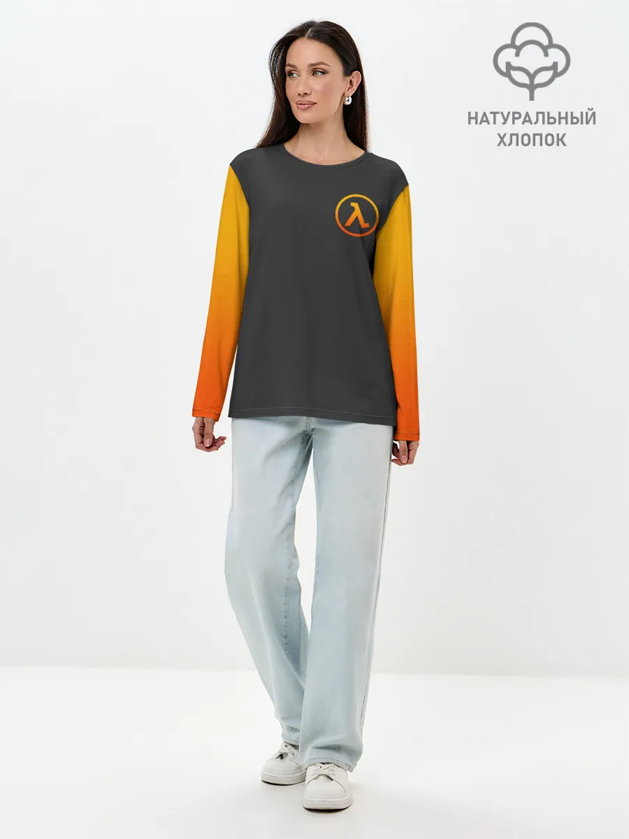 Лонгслив женский. Хлопок / HALF-LIFE