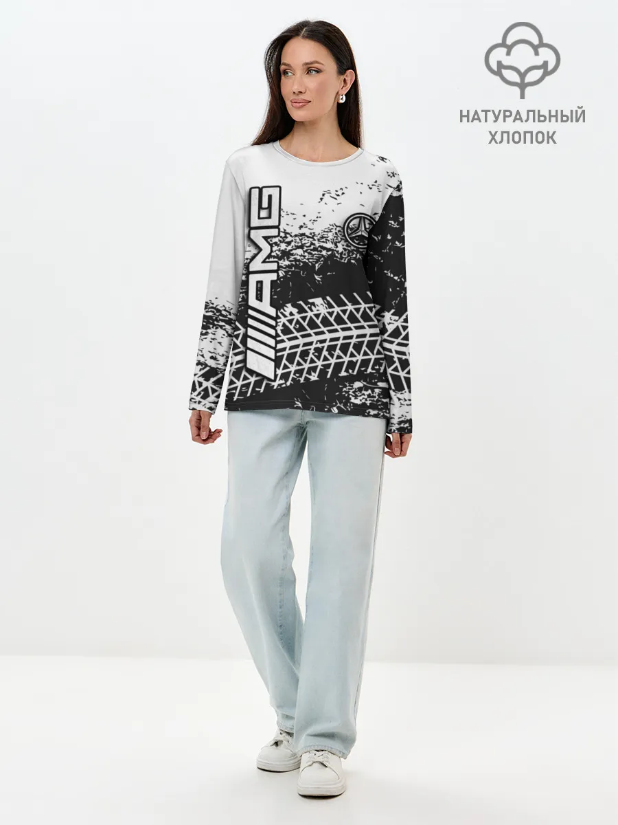 Лонгслив женский. Хлопок / Mercedes