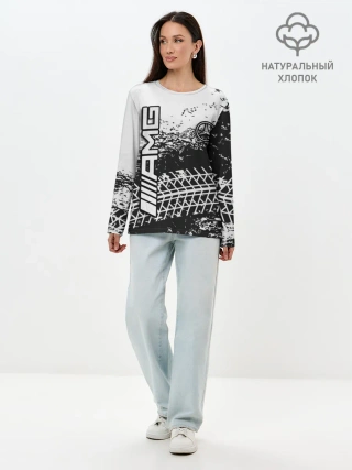 Лонгслив женский. Хлопок / Mercedes