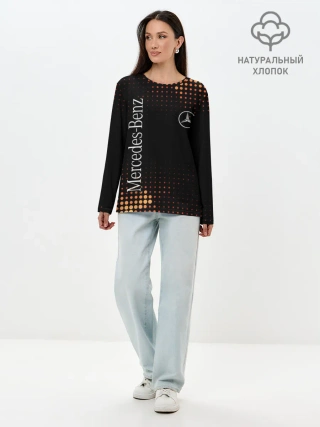 Лонгслив женский. Хлопок / Mercedes