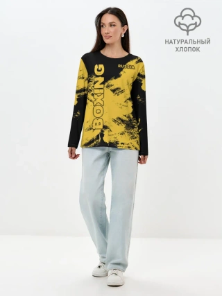 Лонгслив женский. Хлопок / BOXING