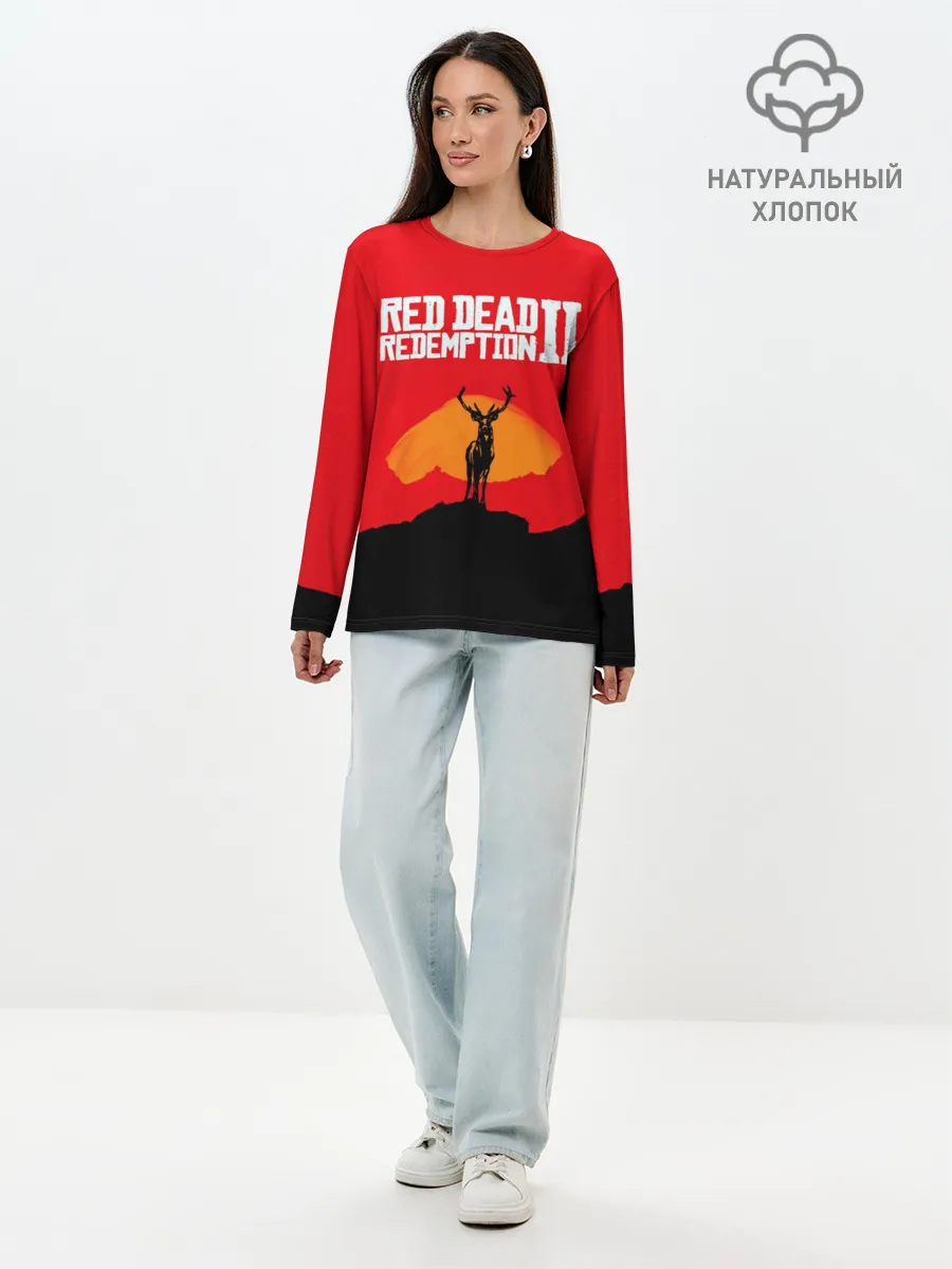 Лонгслив женский. Хлопок / RDR2