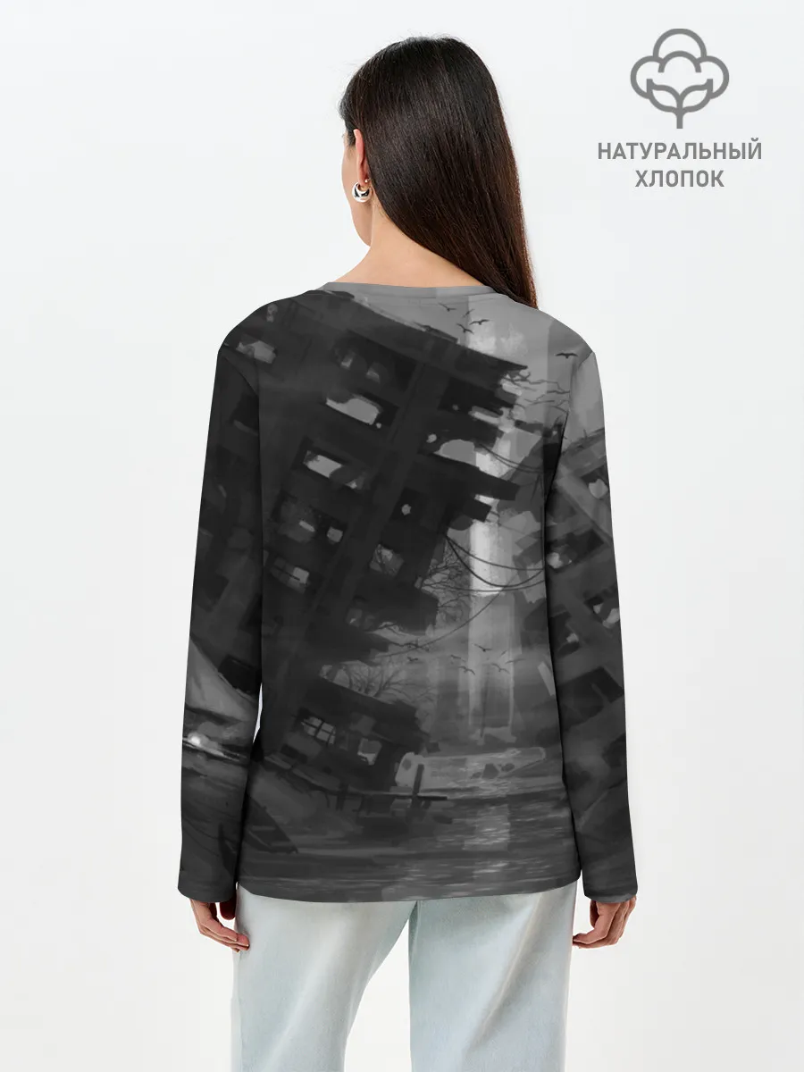 Лонгслив женский. Хлопок / The Sinking City