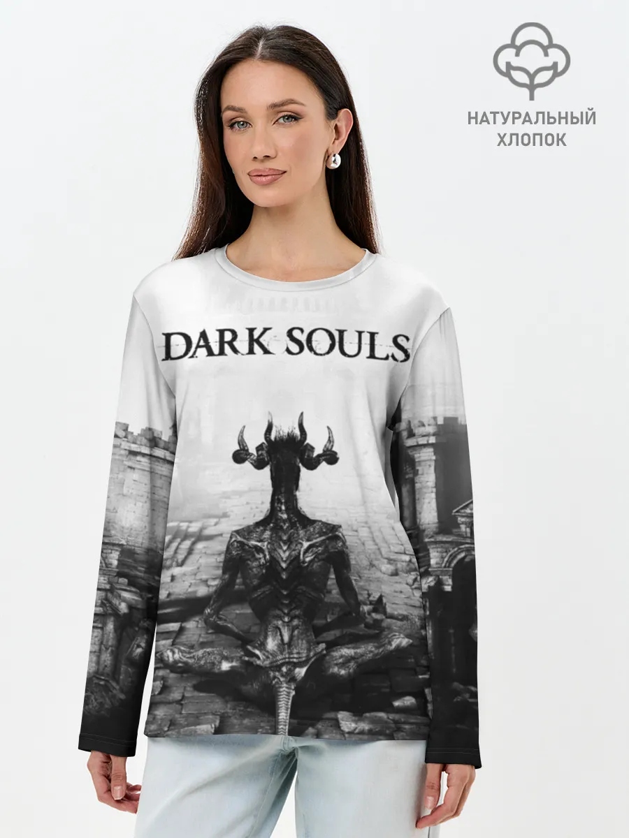 Лонгслив женский. Хлопок / Dark Souls