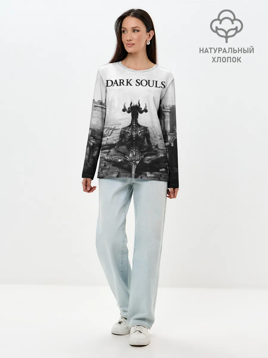 Лонгслив женский. Хлопок / Dark Souls