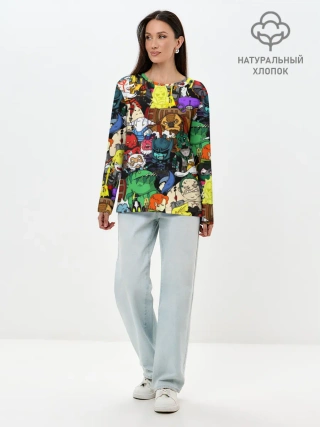 Лонгслив женский. Хлопок / Дота 2