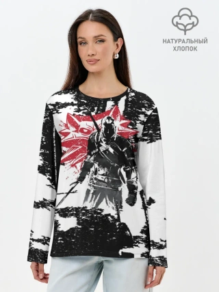 Лонгслив женский. Хлопок / Ведьмак