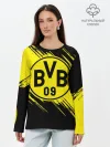 Лонгслив женский. Хлопок / Боруссия Дортмунд