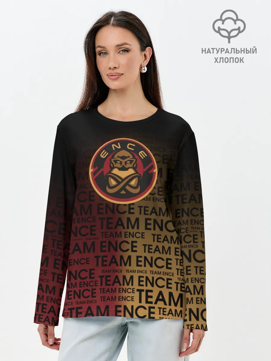 Лонгслив женский. Хлопок / TEAM ENCE
