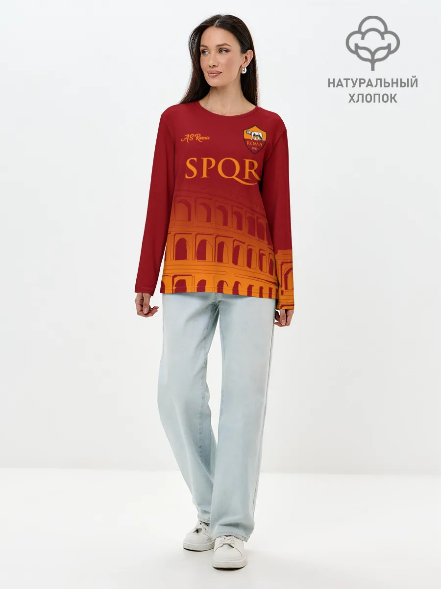 Лонгслив женский. Хлопок / Рома