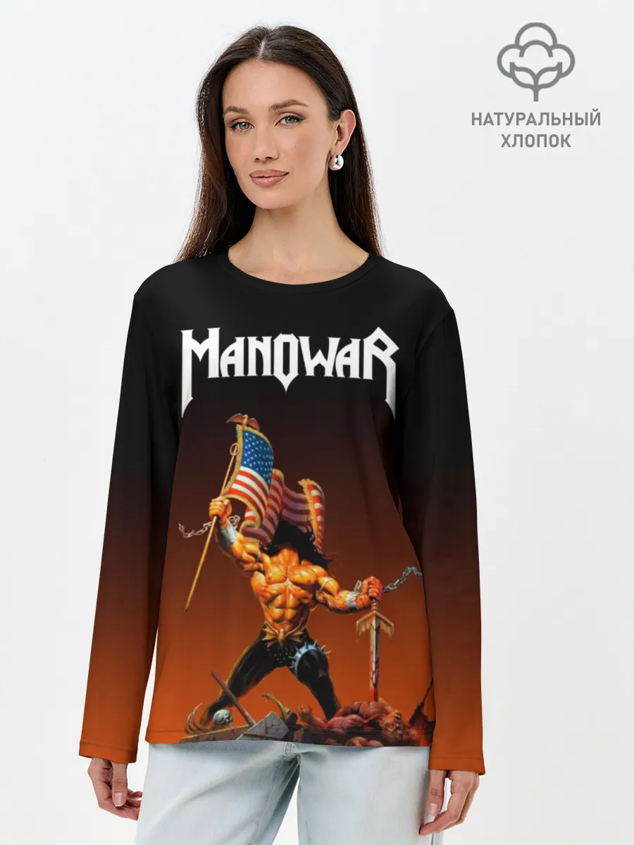 Лонгслив женский. Хлопок / MANOWAR