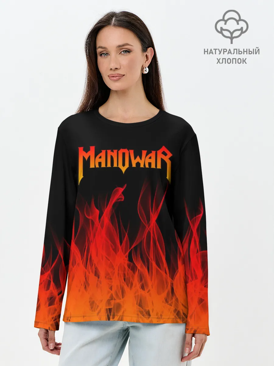 Лонгслив женский. Хлопок / MANOWAR