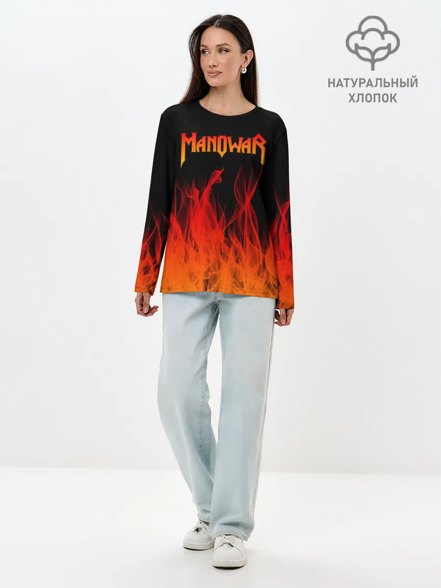 Лонгслив женский. Хлопок / MANOWAR