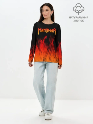 Лонгслив женский. Хлопок / MANOWAR