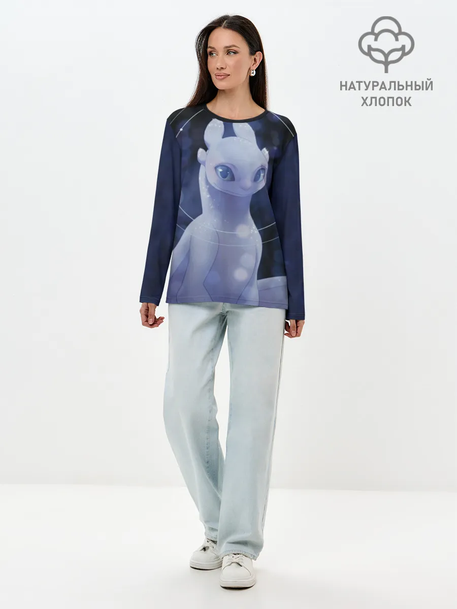 Лонгслив женский. Хлопок / Как приручить дракона