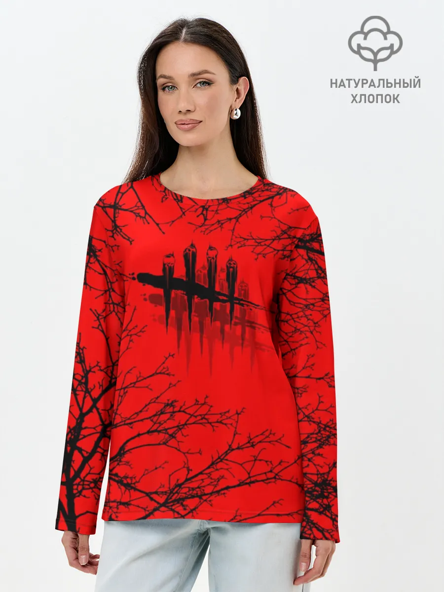 Лонгслив женский. Хлопок / Dead by Daylight
