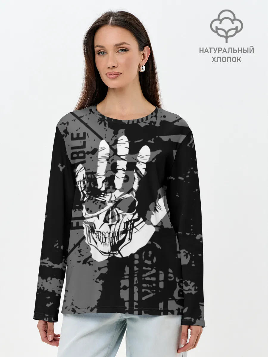 Лонгслив женский. Хлопок / Stop