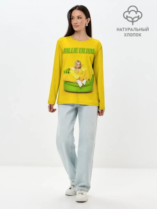 Лонгслив женский. Хлопок / Billie Eilish