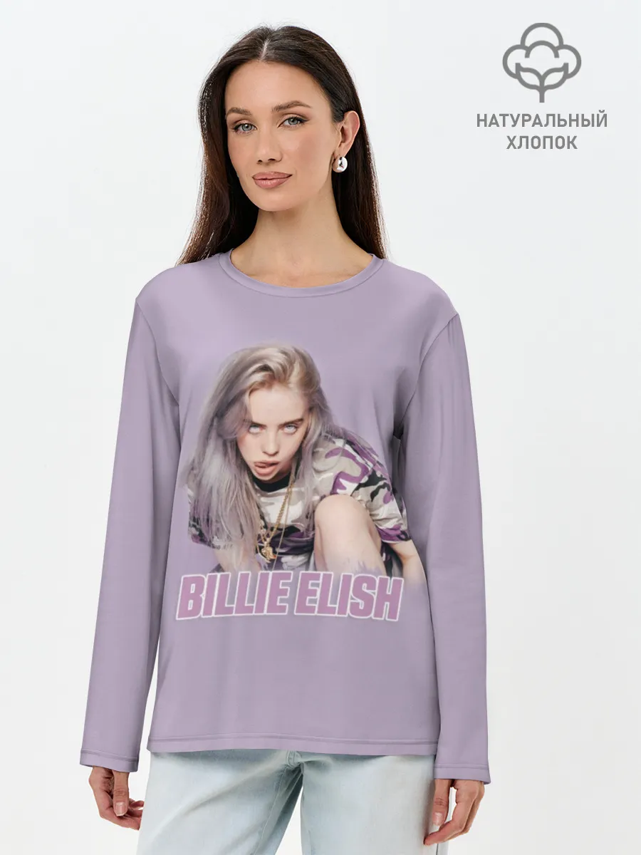 Лонгслив женский. Хлопок / Billie Eilish