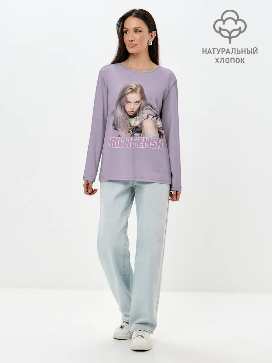 Лонгслив женский. Хлопок / Billie Eilish