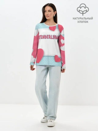 Лонгслив женский. Хлопок / Tenderlybae