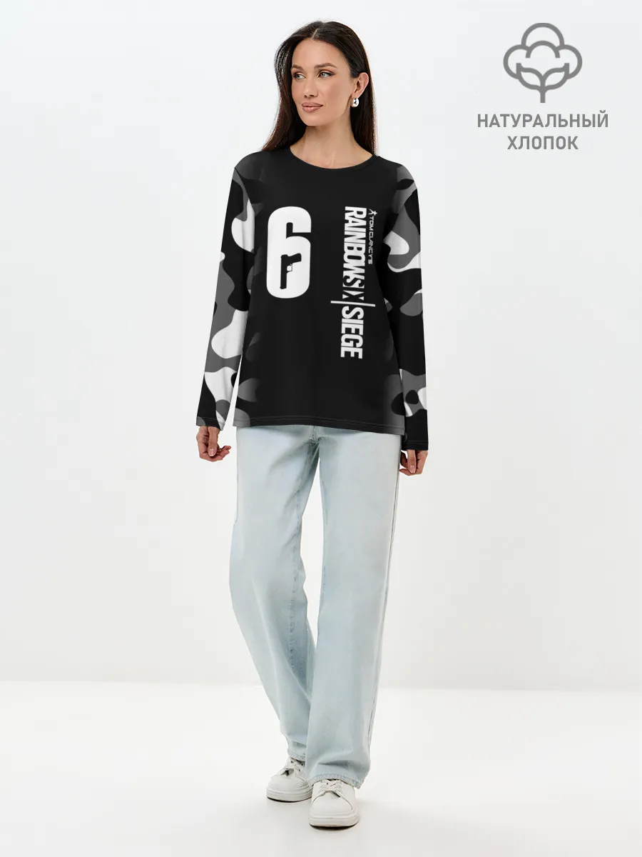 Лонгслив женский. Хлопок / RAINBOW SIX SIEGE