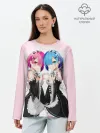 Лонгслив женский. Хлопок / Re:Zero. Рем и Рам