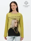 Лонгслив женский. Хлопок / billie eilish