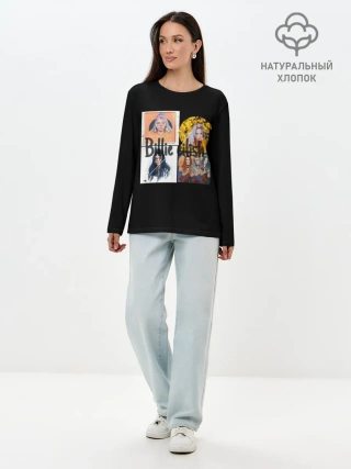 Лонгслив женский. Хлопок / Billie Eilish