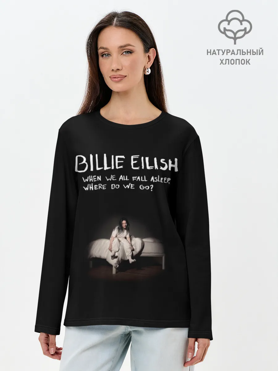 Лонгслив женский. Хлопок / Billie Eilish