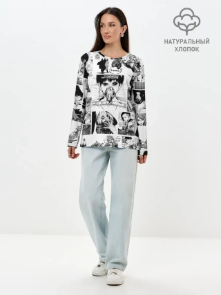 Лонгслив женский. Хлопок / Токийский гуль