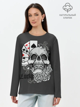 Лонгслив женский. Хлопок / Lucky