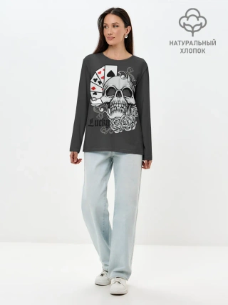 Лонгслив женский. Хлопок / Lucky