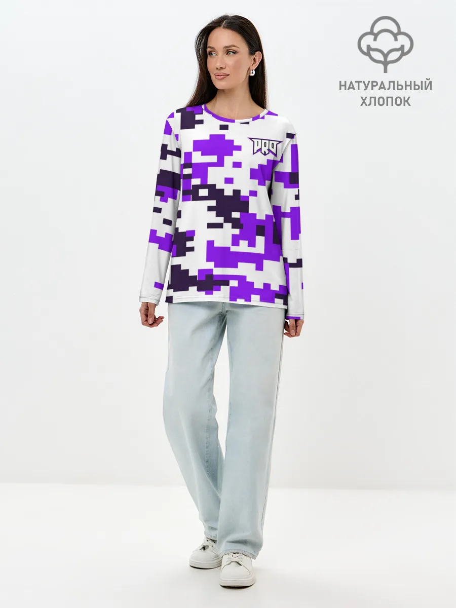Лонгслив женский. Хлопок / pro100